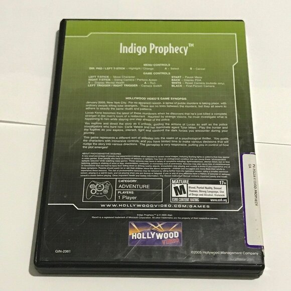 Indigo Prophecy for Xbox Original - Picture 2 of 3